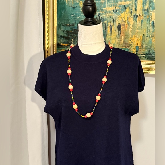 Rainbow mixed bead necklace - Picture 1 of 6